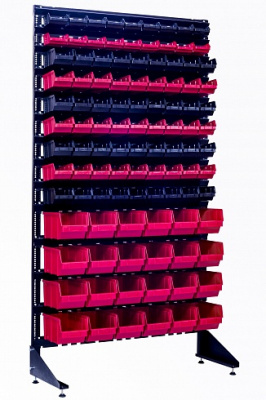 Универсальный стеллаж  с контейнерами  (Арт. 1801-2/7/4 CH-K )