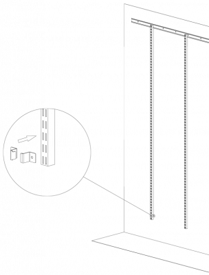 НАВЕСНАЯ НАПРАВЛЯЮЩАЯ ARISTO, L=1948 ММ, ЦВЕТ МЕТАЛЛИК