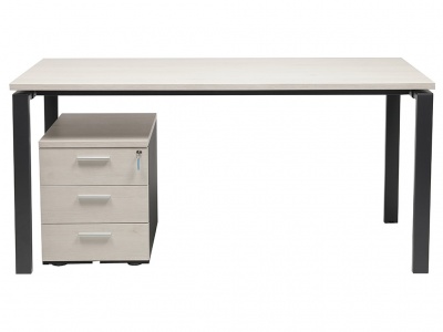 СТОЛ NT 140X70 БЕЛОЕ ДЕРЕВО/АНТРАЦИТ